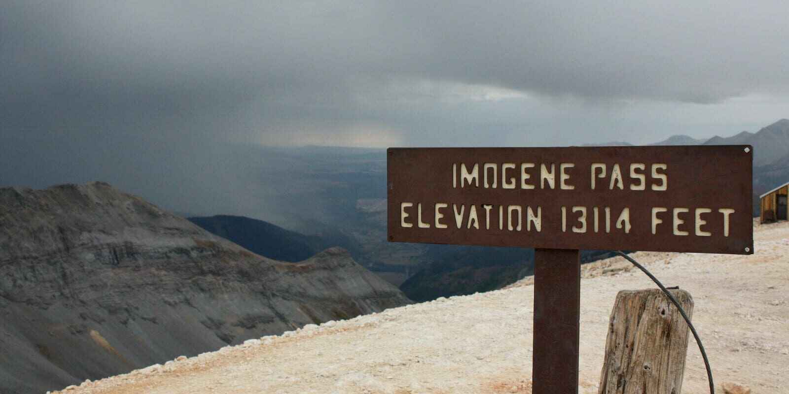 Imogene Pass elevation, Colorado